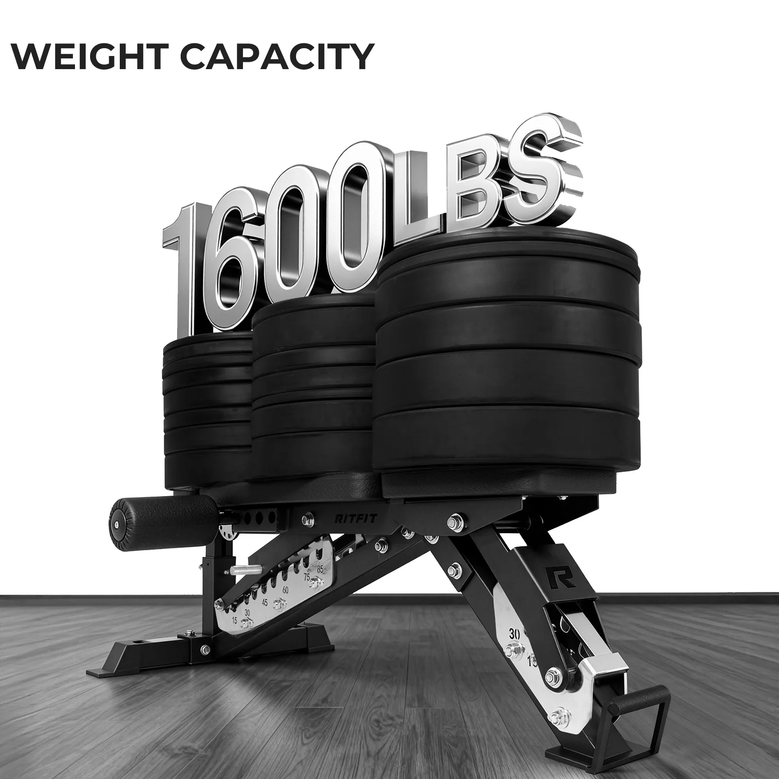 RitFit GATOR 1600LB Adjustable Weight Bench - Image 7